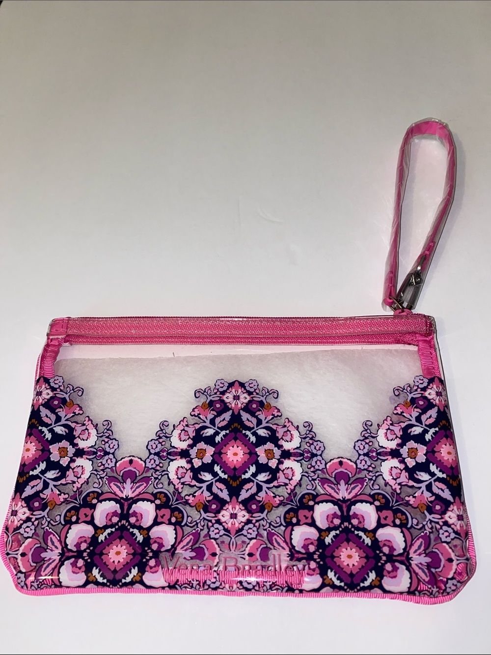 Vera Bradley Clear Floral Wristlet